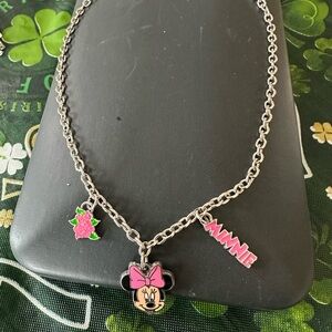 Minnie Mouse Silver Necklace for Kids